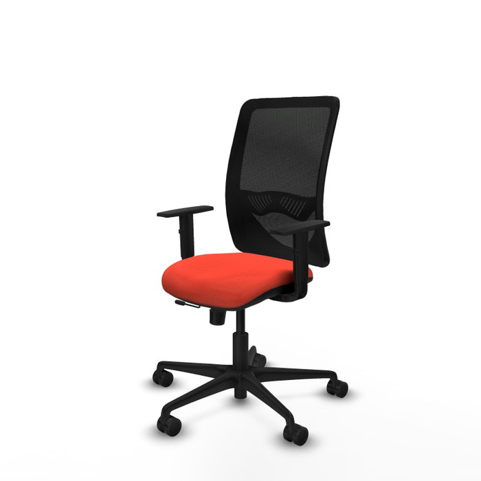 PIQUERAS Y CRESPO Silla de oficina Zulema Naranja oscuro y Negro