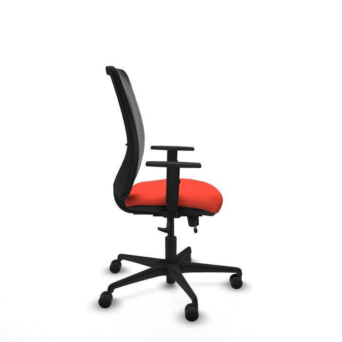PIQUERAS Y CRESPO Silla de oficina Zulema Naranja oscuro y Negro