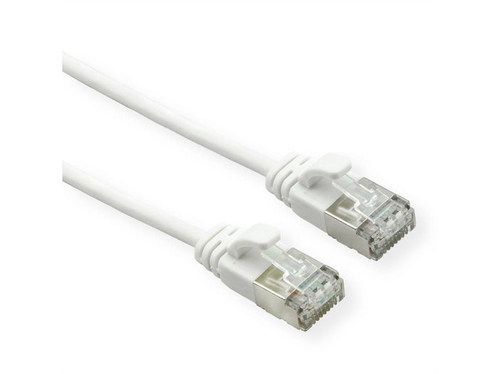 ROLINE Patchkabel Cat.6A U/FTP Slim Blanco 0,3 m