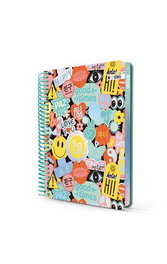 MOOVING Bloc Mooving Premium tapa dura 17x21.5cm 96h 80g cuadrícula 5x5 Smile surtido