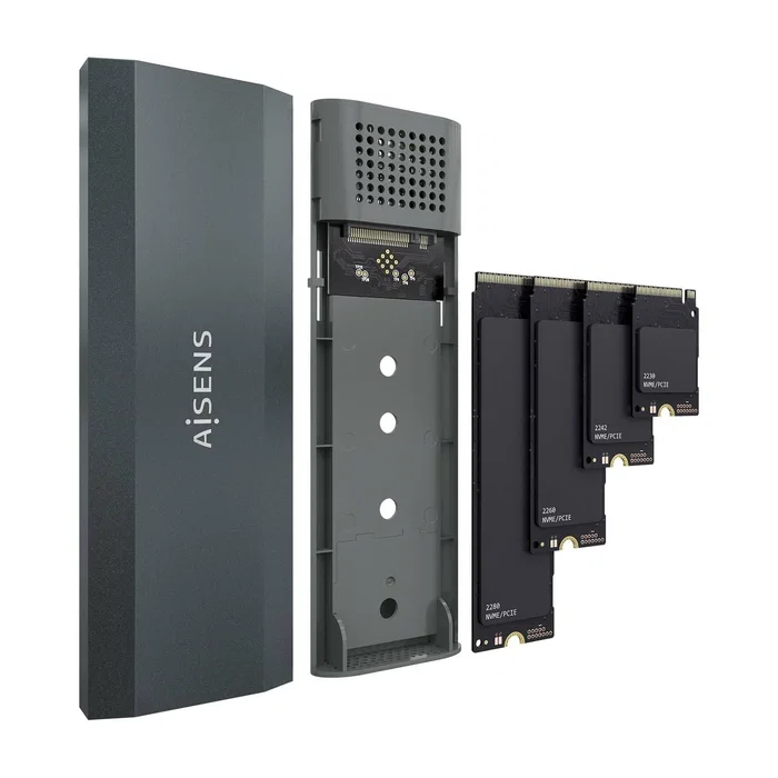 Aisens ASM2-029GR Caja Externa M.2 NVMe USB 3.2 Gen2 Gris