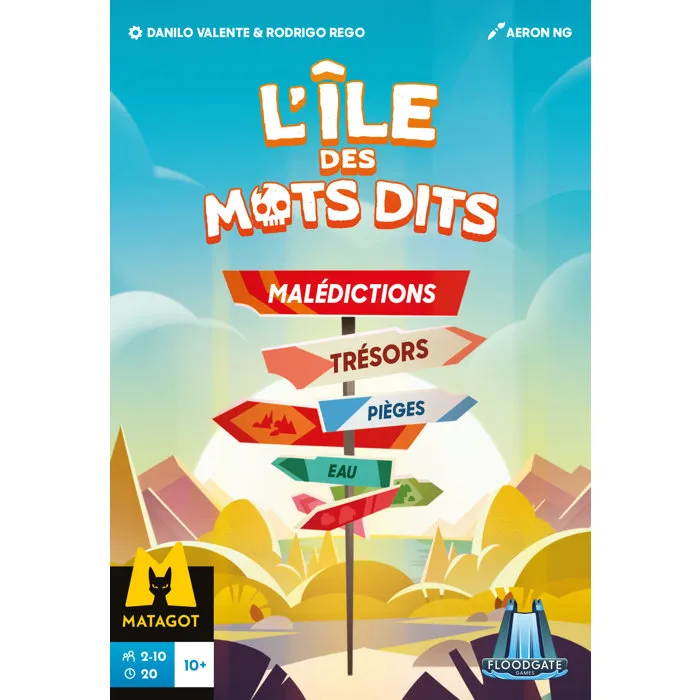 Asmodee Juego de Mesa ASM3760372235390 La Isla de las Palabras Habladas, Cooperativo/Competitivo, 2-10 Jugadores, +10 Años, Francés