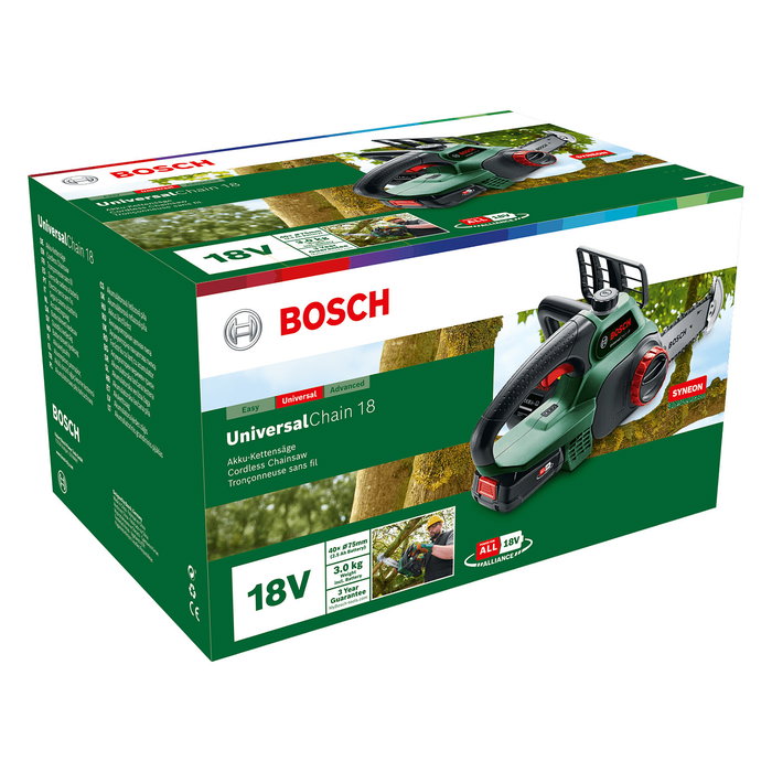 Bosch UniversalChain 18 Sierras de Cadena (Sierra de Cadena) a Batería 18V - Sin Cable