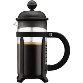 Bodum JAVA Cafetera de Prensa Francesa Negra 0.35 L Acero Inoxidable Vidrio Borosilicato BOD0727015124599
