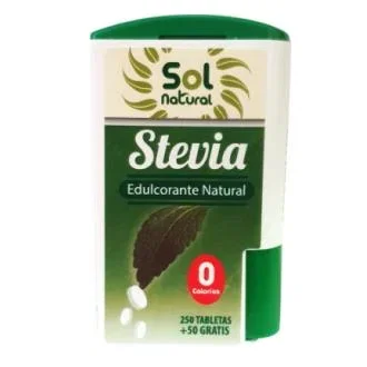SOLNATURAL Stevia 300 Comp - Edulcorante Natural en Comprimidos, 300 Unidades SOLNATURAL Stevia 300 Comp - Edulcorante Natural en Comprimidos, 300 Unidades