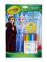 Crayola Libro Actividades Frozen 2 04-5900 con 7 Rotuladores Lavables para Niños +3 Años