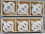 DKD Home Decor Set de 6 Colgantes Decorativos de Metal Blanco