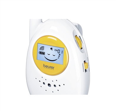 Beurer BY-84 Vigilabebés Modo ECO+ Alcance 800m Transmisión Analógica Pantalla LCD Retroiluminada Azul Indicación Emociones Bebé