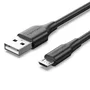 Vention CTIBG Cable USB 2.0, USB A Macho a Micro USB B Macho, 1.5 Metros, Negro, 480 Mbit/s