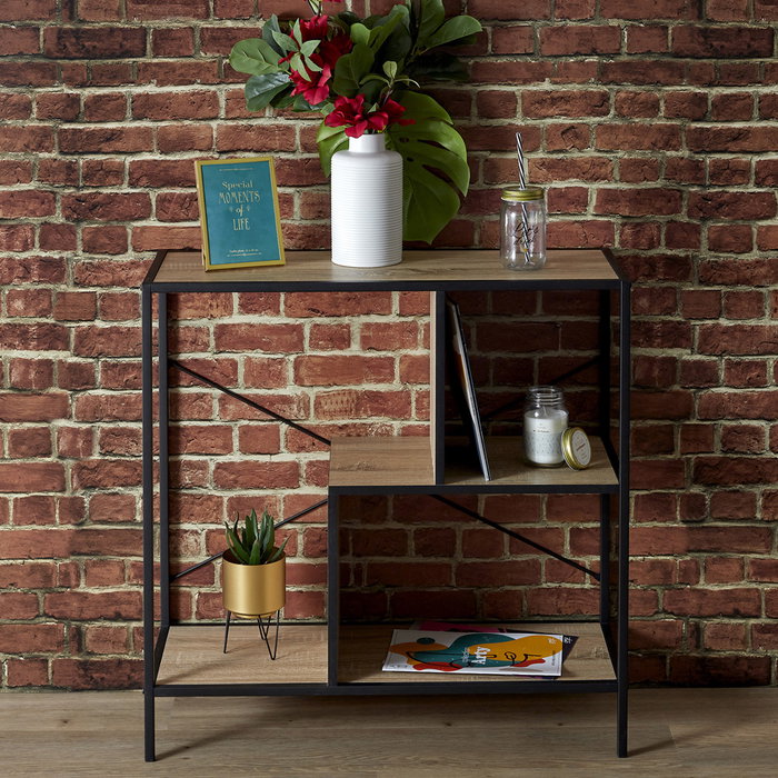 Home Deco Factory Estantería Edison Industriel 80x30x79 cm