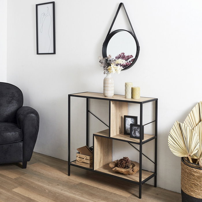 Home Deco Factory Estantería Edison Industriel 80x30x79 cm