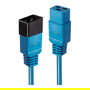 LINDY 30121 Cable de Extensión de Red IEC C19 a C20, 2 metros, Azul, 250V 16A, Plug and Play