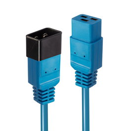 LINDY Cable de extensión de alimentación C19 a C20, 2 m, Azul