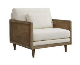 DKD Home Decor Sillón Romántico Marrón Crudo 86 x 88 x 93 cm