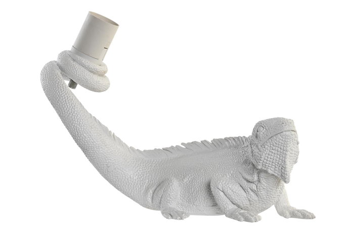 DKD Home Decor Lámpara de Pared Iguana Blanco