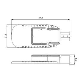 LEDVANCE AREA Farola LED 120W 15000Lm 3000K Gris