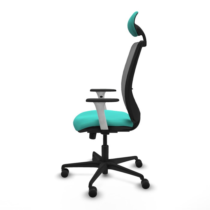PIQUERAS Y CRESPO Silla de oficina Zulema Sincro Turquesa y Gris PIQUERAS Y CRESPO Silla de oficina Zulema Sincro Turquesa y Gris