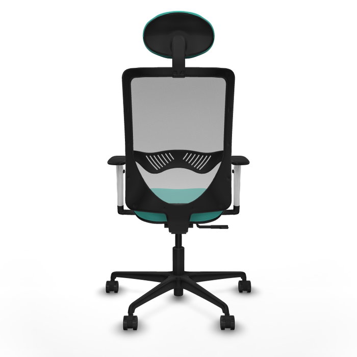 PIQUERAS Y CRESPO Silla de oficina Zulema Sincro Turquesa y Gris PIQUERAS Y CRESPO Silla de oficina Zulema Sincro Turquesa y Gris