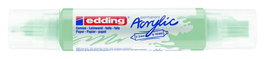 Marcador Acrylic Edding 5400 3D Doble Punta (2-3/5-10 Mm) Menta Suave (Set de 5)