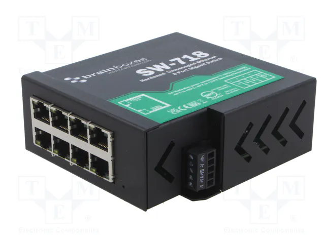 BRAINBOXES SW-518 Switch Ethernet No Administrado de 8 Puertos BRAINBOXES SW-518 Switch Ethernet No Administrado de 8 Puertos
