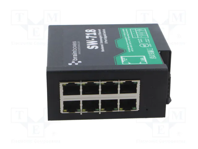 BRAINBOXES SW-518 Switch Ethernet No Administrado de 8 Puertos BRAINBOXES SW-518 Switch Ethernet No Administrado de 8 Puertos