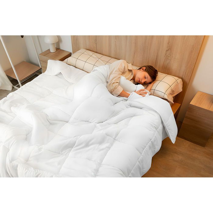 Nalui Edredón Nórdico Nalui Warmy E200 Blanco 260 x 240 cm con Tecnología Softwarm Termoreguladora