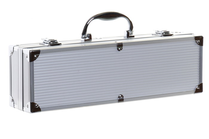 DKD Home Decor Barbacoa Terraza Y Jardin 12 x 9 x 38 cm Set de 5 Inox Aluminio