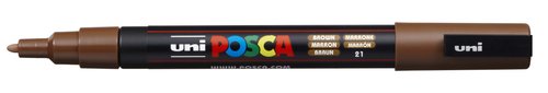 Posca Marcador PC-3M Punta Cónica 0,9 - 1,3 mm Marrón Posca Marcador PC-3M Punta Cónica 0,9 - 1,3 mm Marrón