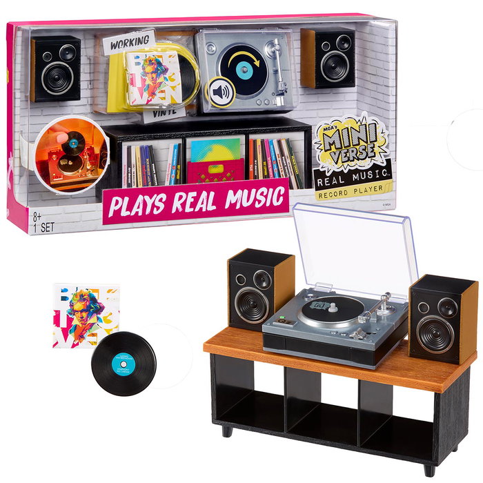 MGA Miniverse Make It Mini Real Music Record Player MGA Miniverse Make It Mini Real Music Record Player