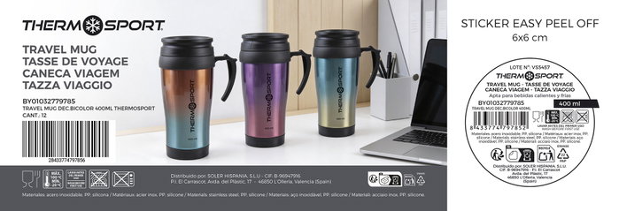 Thermosport Travel Mug Dec. Bicolor 400ml
