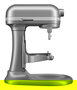 Kitchenaid Robot de Cocina Heavy Duty 5KSM70JPX Plata Oscuro 6,6L