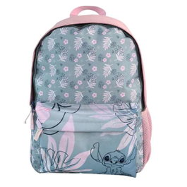 Toybags Mochila Americano Stitch Pink Adaptable a Carro con Espaldera Acolchada