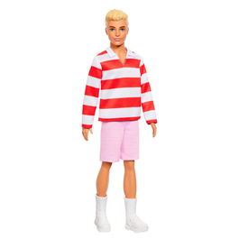 Barbie Muñeco Ken Fashionista Polo Rayas HYV01 Mattel