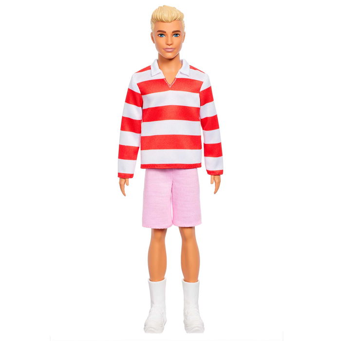 Barbie Muñeco Ken Fashionista Polo Rayas HYV01 Mattel