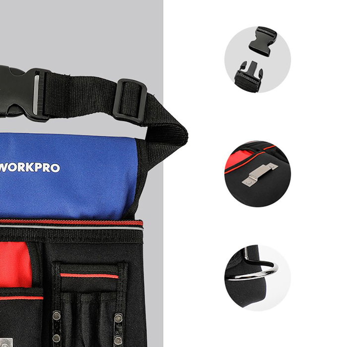 Workpro Bolsa de Herramientas de Poliéster con Cinta Ajustable