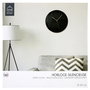 Home Deco Factory Reloj de Pared Negro Lounge 30.5 cm Diámetro