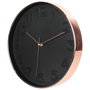 Home Deco Factory Reloj de Pared Negro Lounge 30.5 cm Diámetro