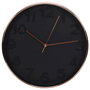Home Deco Factory Reloj de Pared Negro Lounge 30.5 cm Diámetro