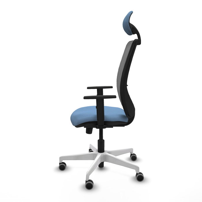 PIQUERAS Y CRESPO Silla de oficina Zulema con mecanismo Sincro, Azul cielo y Gris PIQUERAS Y CRESPO Silla de oficina Zulema con mecanismo Sincro, Azul cielo y Gris