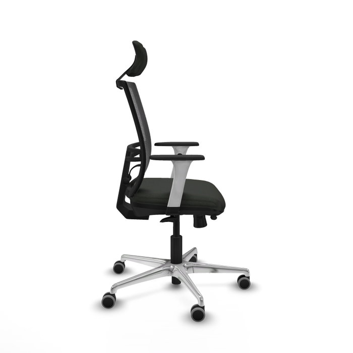 PIQUERAS Y CRESPO Silla de oficina Yunquera con mecanismo Sincro/Traslack, Tela Negra PIQUERAS Y CRESPO Silla de oficina Yunquera con mecanismo Sincro/Traslack, Tela Negra
