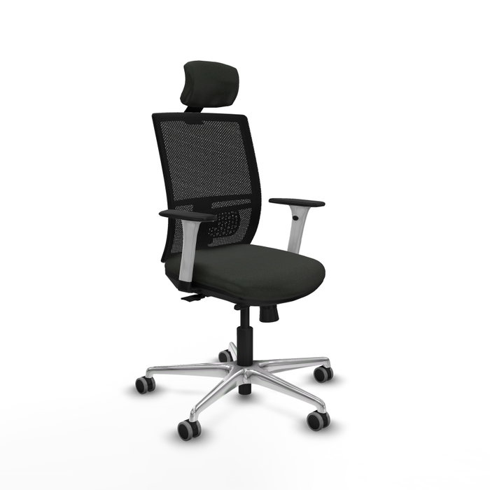 PIQUERAS Y CRESPO Silla de oficina Yunquera con mecanismo Sincro/Traslack, Tela Negra PIQUERAS Y CRESPO Silla de oficina Yunquera con mecanismo Sincro/Traslack, Tela Negra