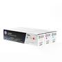 HP 126A CF341A Multipack de 3 Cartuchos de Tóner (Cian, Magenta, Amarillo)