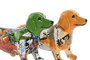DKD Home Decor Figura de Resina Perro Surtida (Pack de 2)