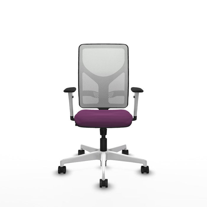 PIQUERAS Y CRESPO Silla de oficina Motilla Morada con Malla Blanca PIQUERAS Y CRESPO Silla de oficina Motilla Morada con Malla Blanca