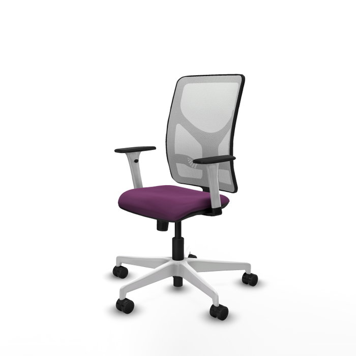 PIQUERAS Y CRESPO Silla de oficina Motilla Morada con Malla Blanca PIQUERAS Y CRESPO Silla de oficina Motilla Morada con Malla Blanca