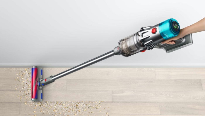 Dyson V12 Origin Aspiradora escoba 2 en 1, Níquel