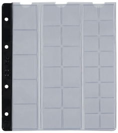 Funda Para Album De Monedas Pardo Con Lomo Rfzo.Negro Ø 22, 29 Y 37Mm (16+12+5 Aloj.) (Set de 10)