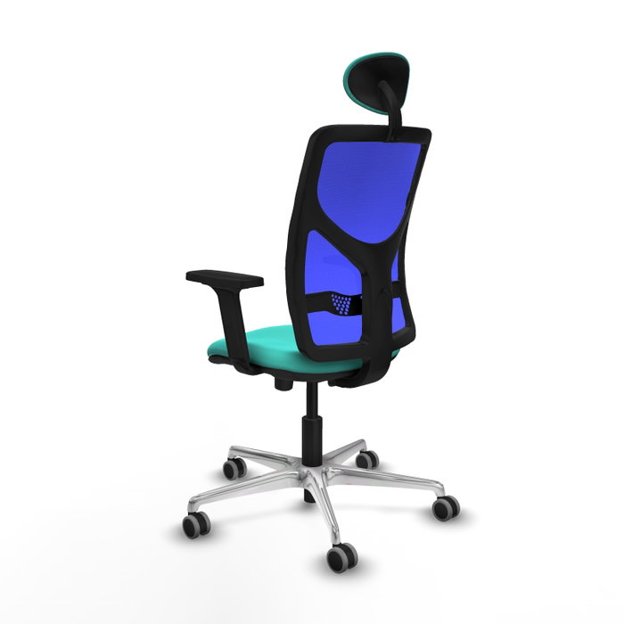 PIQUERAS Y CRESPO Silla de oficina Motilla con mecanismo Sincro/Traslack, Azul y Turquesa PIQUERAS Y CRESPO Silla de oficina Motilla con mecanismo Sincro/Traslack, Azul y Turquesa