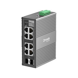 TP-Link Omada IES208G Switch Industrial Gestionado Gigabit 8 Puertos (6xRJ-45 + 2xSFP), Montaje en Riel DIN o Pared