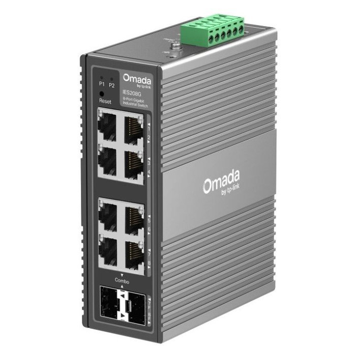 TP-Link IES208 Switch de 8 Puertos Gigabit con Administración Web, Rackable